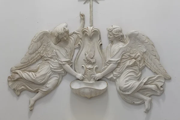 Bas-relevo, escultura, anjos — Fotografia de Stock