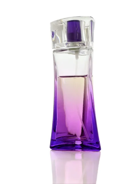 Lilac perfume bottle — Stock Photo, Image