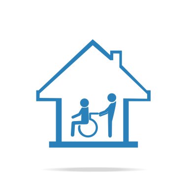 Engelli Bakımı, bakım evi işareti simgesi