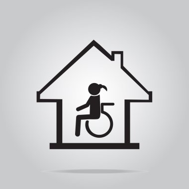 Engelli Bakımı, bakım evi işareti simgesi