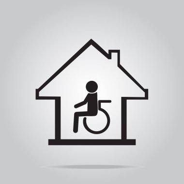 Engelli Bakımı, bakım evi işareti simgesi