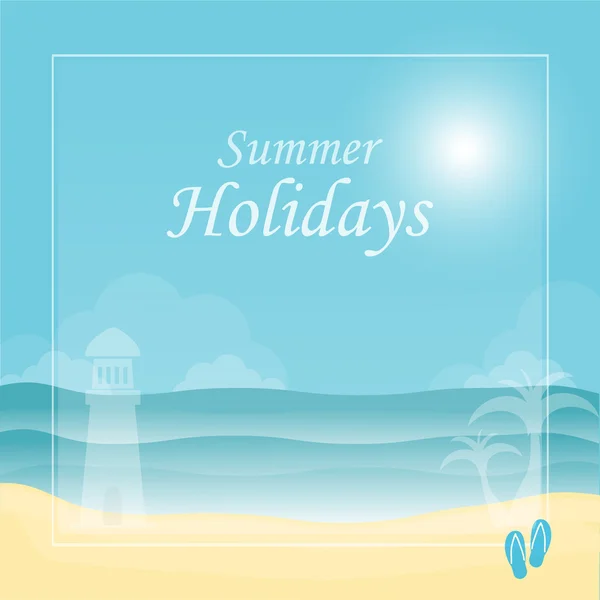 Sommar semester bakgrund — Stock vektor