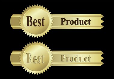 Altın etiket simgesini işaret