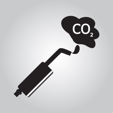 Araba egzoz duman işareti