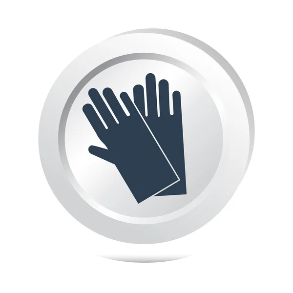 Icône gants de nettoyage — Image vectorielle