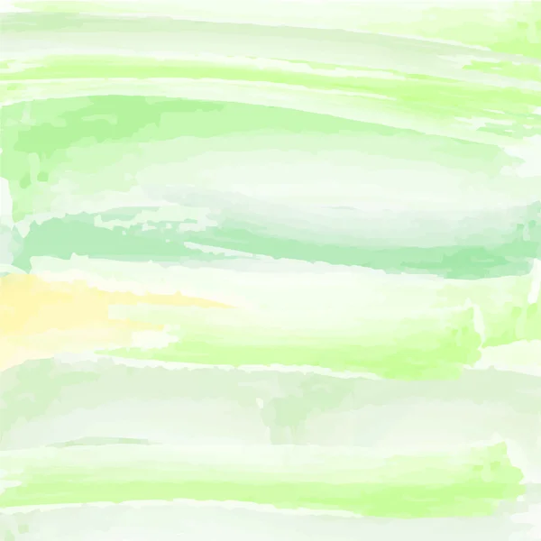 Grüner Farbverlauf abstrakter Aquarellstil für Hintergrund — Stockvektor