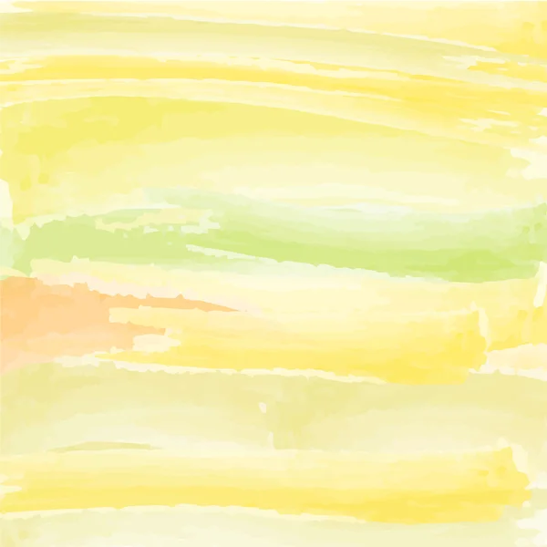 Amarelo e verde gradiente estilo aquarela abstrata para backgrou — Vetor de Stock