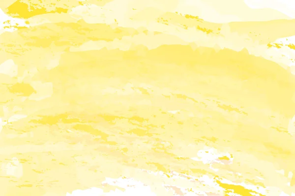 黄色グラデーション背景水彩画 — ストックベクタ