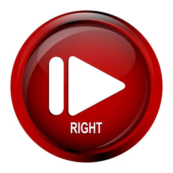 Icono de botón de flecha signo — Vector de stock