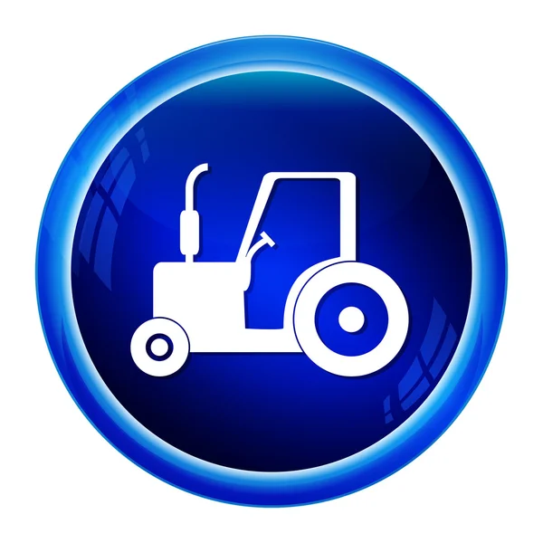 Ikon traktor, ilustrasi vektor ikon traktor pertanian - Stok Vektor