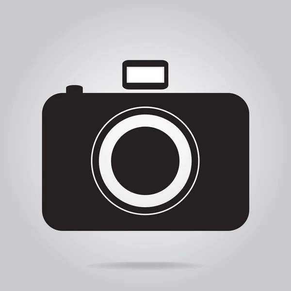 Icona della fotocamera, illustrazione vettoriale — Vettoriale Stock