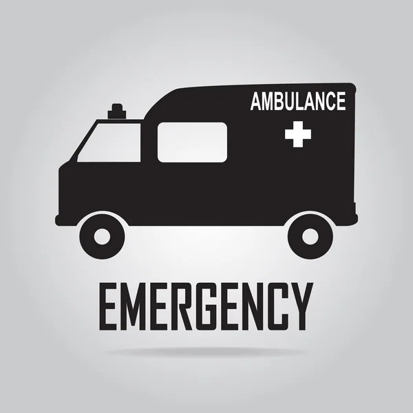 Ambulans simgesi, tıp kavramı — Stok Vektör