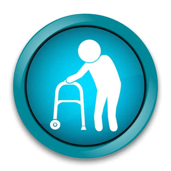 Elderly man icon. old people icon — Stock Vector