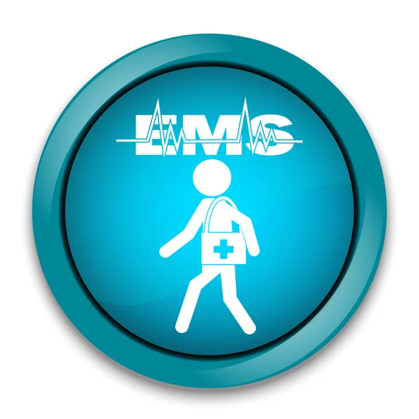 Sürgősségi orvosi szolgálatok koncepció, mentés ikon — Stock Vector