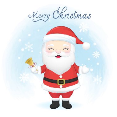 Kışın şirin Noel Baba, Mutlu Noeller..