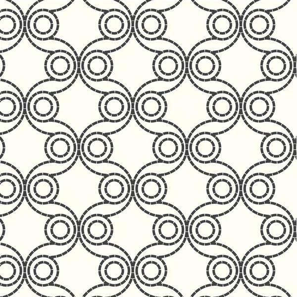 无缝矢量模式虚线圆圈背景 — 图库矢量图片