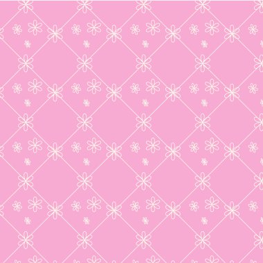 sorunsuz vektör desen Pembe çiçek