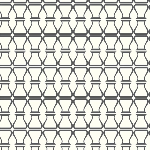 Vector seamless pattern lines with curve monochrome background — Stock Vector