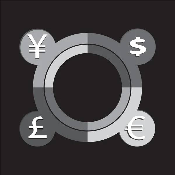 Ilustracja wektorowa waluty — Wektor stockowy