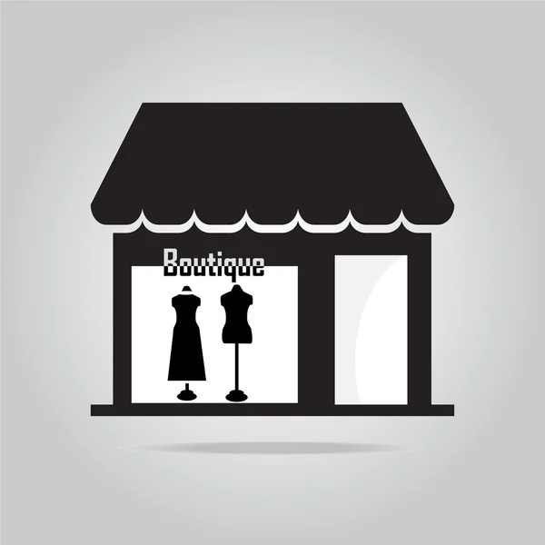 Boutique winkel pictogram — Stockvector