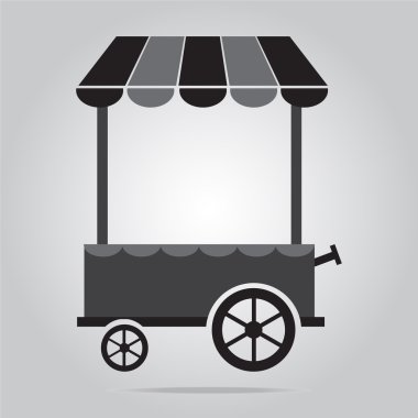 Market cart icon vector illustration