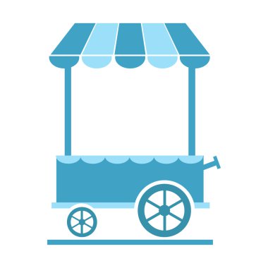 Market cart icon vector illustration