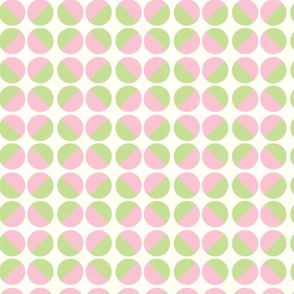 Безшовний візерунок зеленого і рожевого геометричного кола вектор backgrou — стоковий вектор