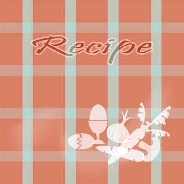 kitap sayfa konsept illüstrasyon yemek mutfak eşyaları işareti