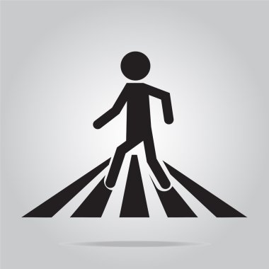 pedestrian crossing sign clipart