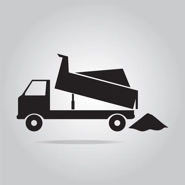 Dump Truck simbolo illustrazione — Vettoriale Stock