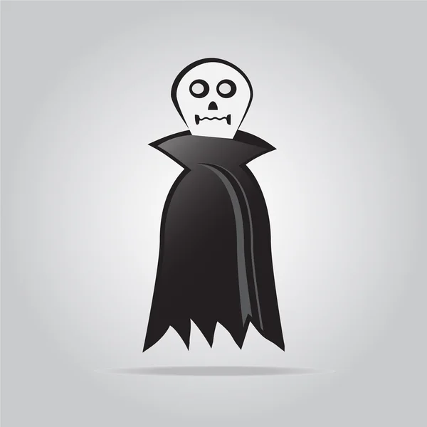 Fantasma para la ilustración del vector de símbolo de Halloween — Vector de stock