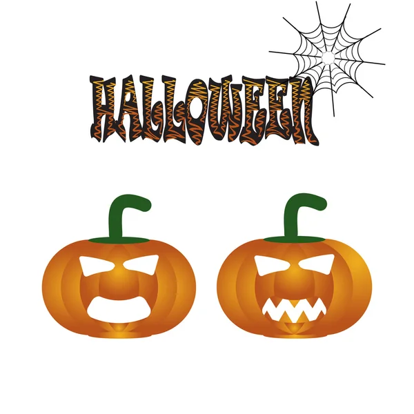 Zucca per Halloween simbolo illustrazione — Vettoriale Stock