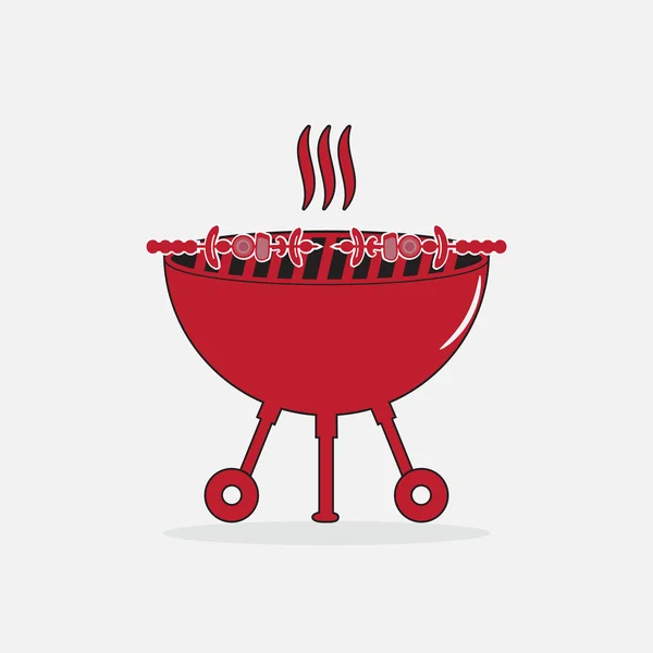 BBQ-grill illustratie — Stockvector