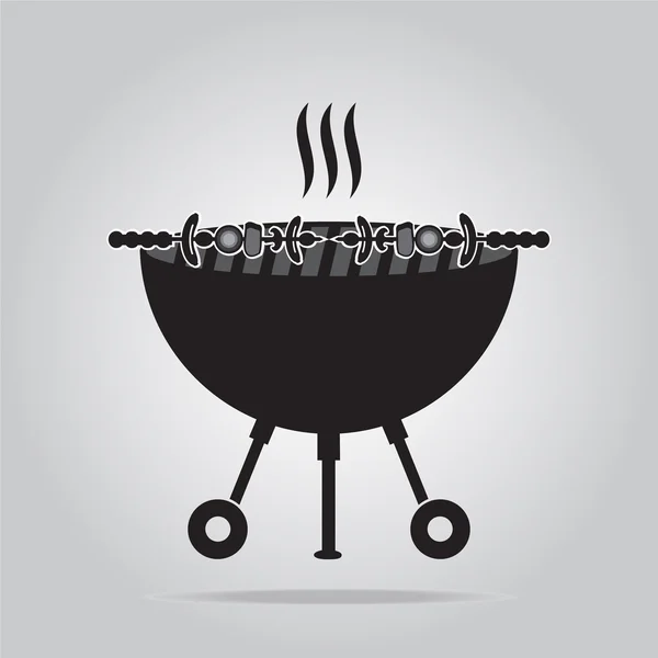 BBQ griglia illustrazione — Vettoriale Stock