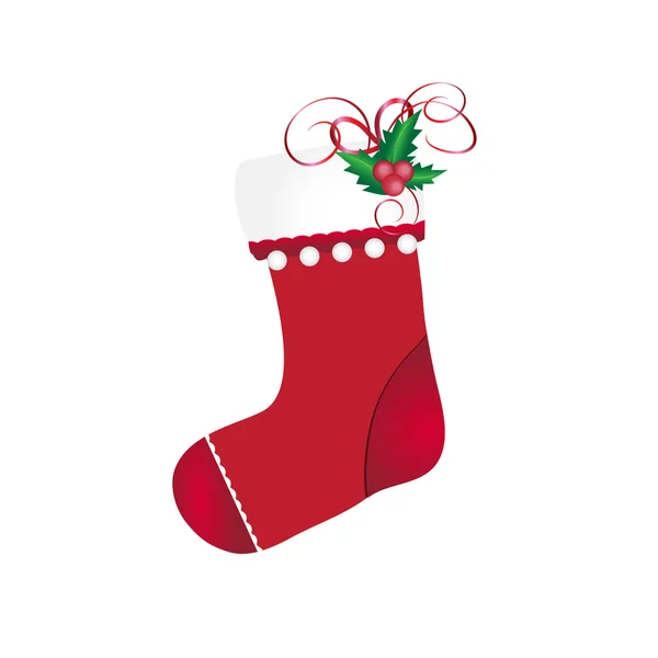クリスマスの靴下イラスト — ストックベクタ