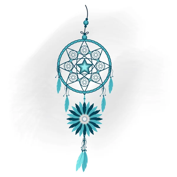 Dreamcatcher abstracte illustratie — Stockvector