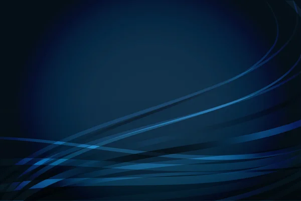 Fondo azul marino abstracto con líneas onduladas — Vector de stock