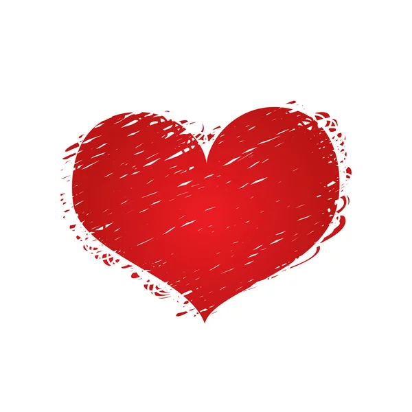Rode harten pictogram — Stockvector