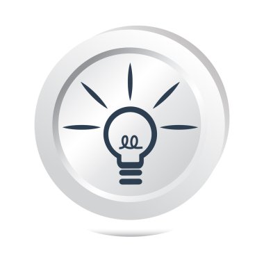 Ampul, fikir işareti simgesi düğmesini