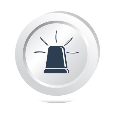 Siren düğmesini, acil durum işareti illüstrasyon