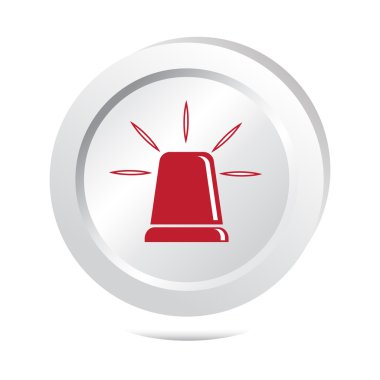 Siren düğmesini, acil durum işareti illüstrasyon