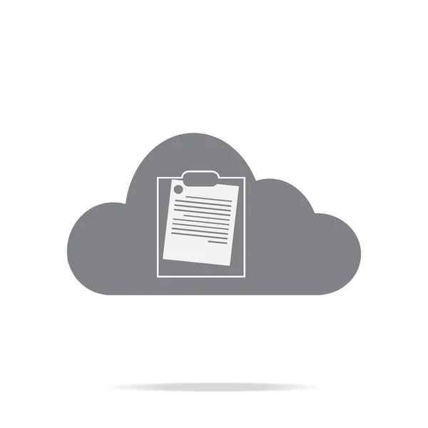 Cloud výpočetní ikona služby obchodní — Stockový vektor