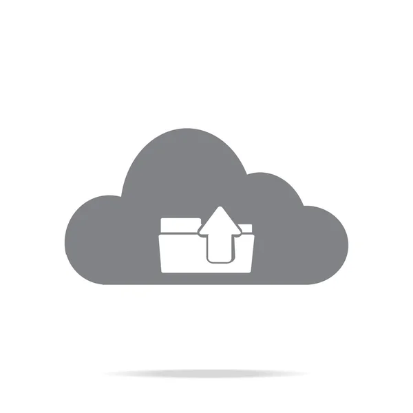 Cloud Computing icône de service aux entreprises — Image vectorielle