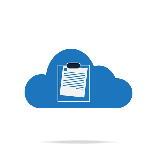 Cloud Computing icône de service aux entreprises — Image vectorielle