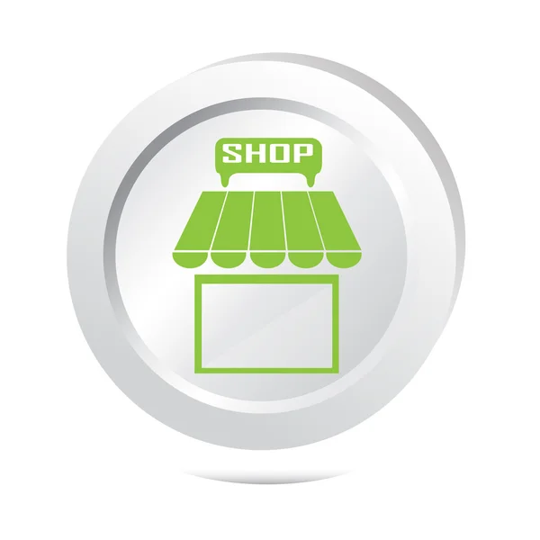 Shop button icon — Stock Vector