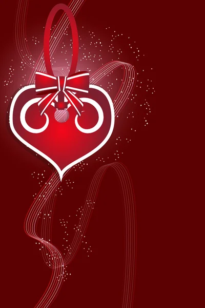 Valentin-nap és a szív háttér — Stock Vector