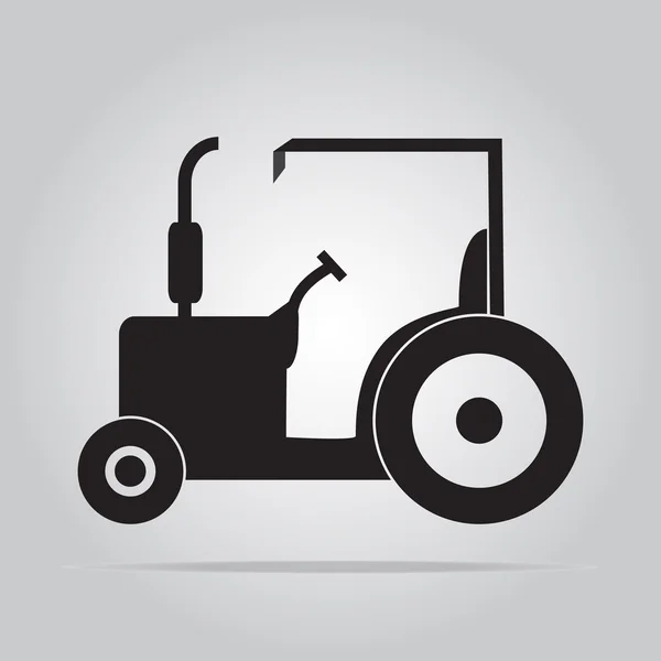 Signo del icono del tractor — Vector de stock