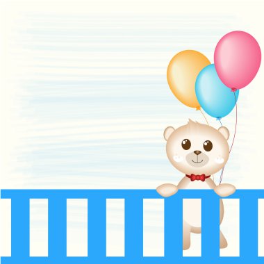 oyuncak ayı ve balon