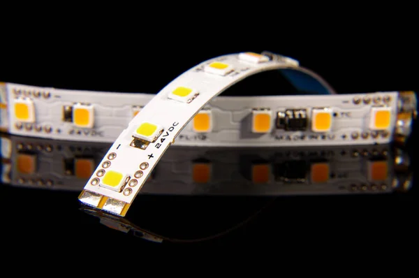 Lichtgevende Diode Flexibele Printplaatstrip Voor Diverse Verlichtingstoepassingen Close — Stockfoto