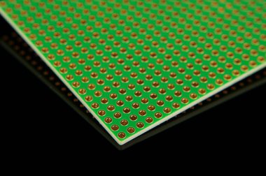 Boş evrensel yazdırılmış PCB devre kartı elctronik bileşen ve prototip için delinmiş delik